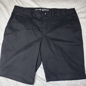 Womens City Chino 10" Shorts GAP True Black Size 10